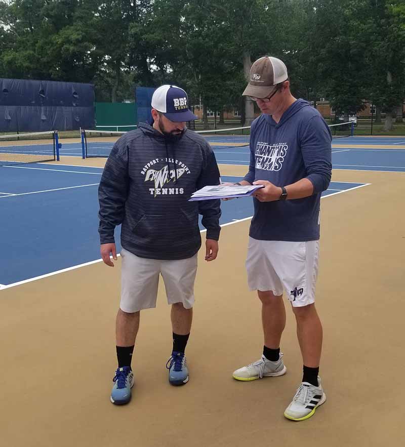 Tennis Coaches John Selvaggio and Keith Scharf